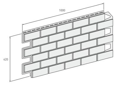 размер панели VOX (Вокс) SOLID Brick
