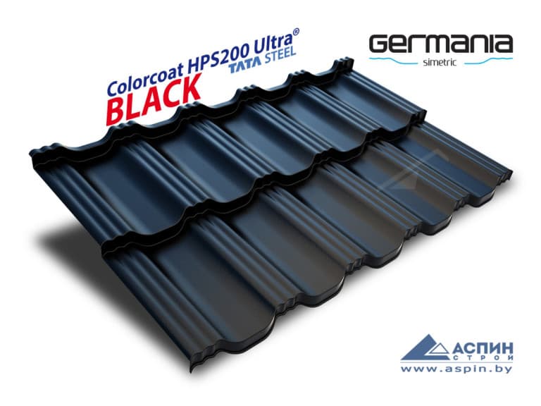 Blachotrapez Germania HPS 200 Ultra (RAL 9005, черный)