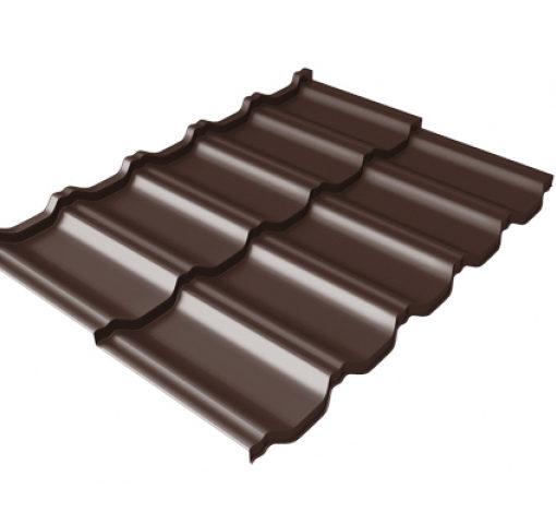 Металлочерепица Квинта UNO Quarzit Lite, RAL8017 (шоколад)