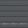Металлический сайдинг AQUASYSTEM широкая скандинавская доска Pural 213 мм. Цвет Маренго серый (RR23, RAL7024)