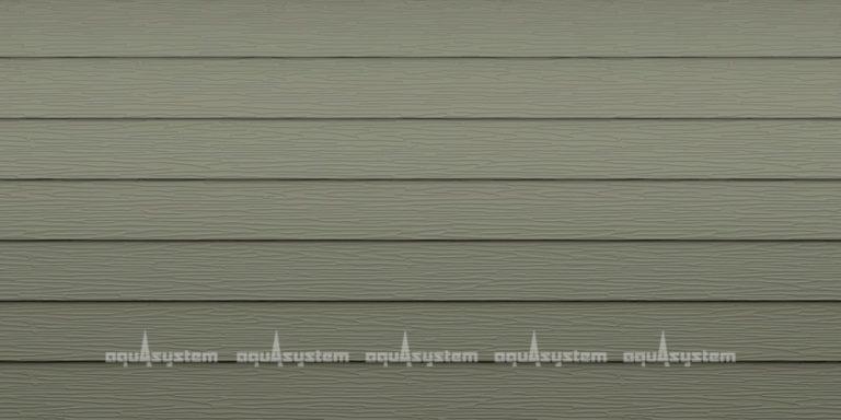 Металлический сайдинг AQUASYSTEM узкая скандинавская доска PE 154 мм полиэстр. Цвет RAL7003 серый мох.