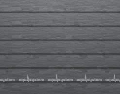 Металлический сайдинг AQUASYSTEM широкая скандинавская доска Pural matt 154 мм. Цвет Маренго RR23 серый