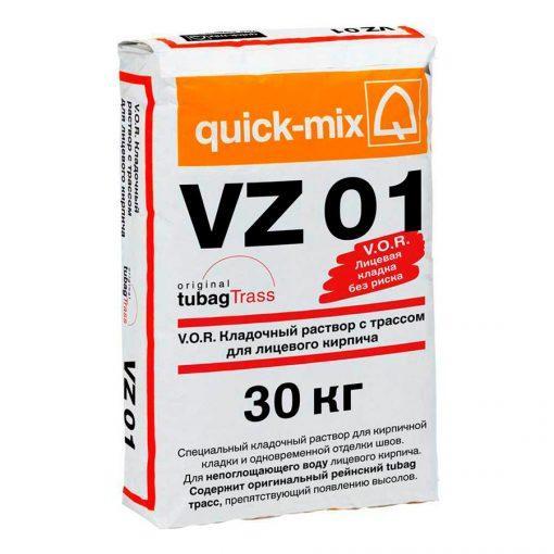 Quick-mix VK 01 кладочный раствор для лицевого кирпича с водопоглощением 2-5%