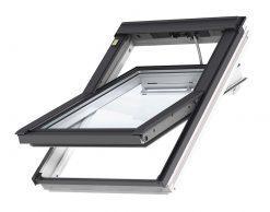 VELUX INTEGRA GGL 206821 белое окрашенное деревянное мансардное окно с дистанционным управлением и (2-х) двухкамерным стеклопакетом