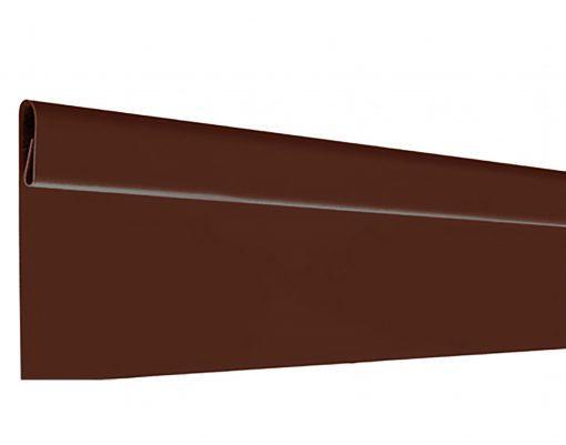 Финишная планка с покрытием GreenCoat Pural BT коричневый (RAL8017)