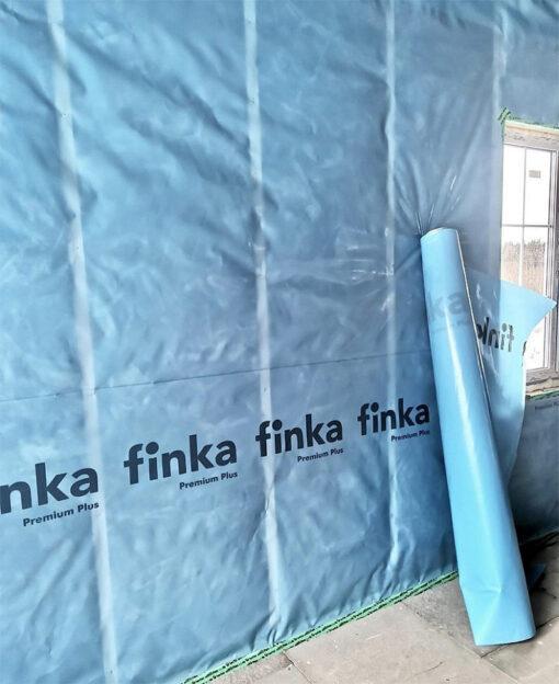 Finka Premium Plus, 150м2, пароизоляционная пленка ПВД, полурукав с отступом 20см, 200 мкм, 1600 мм, 320см x 46,87м