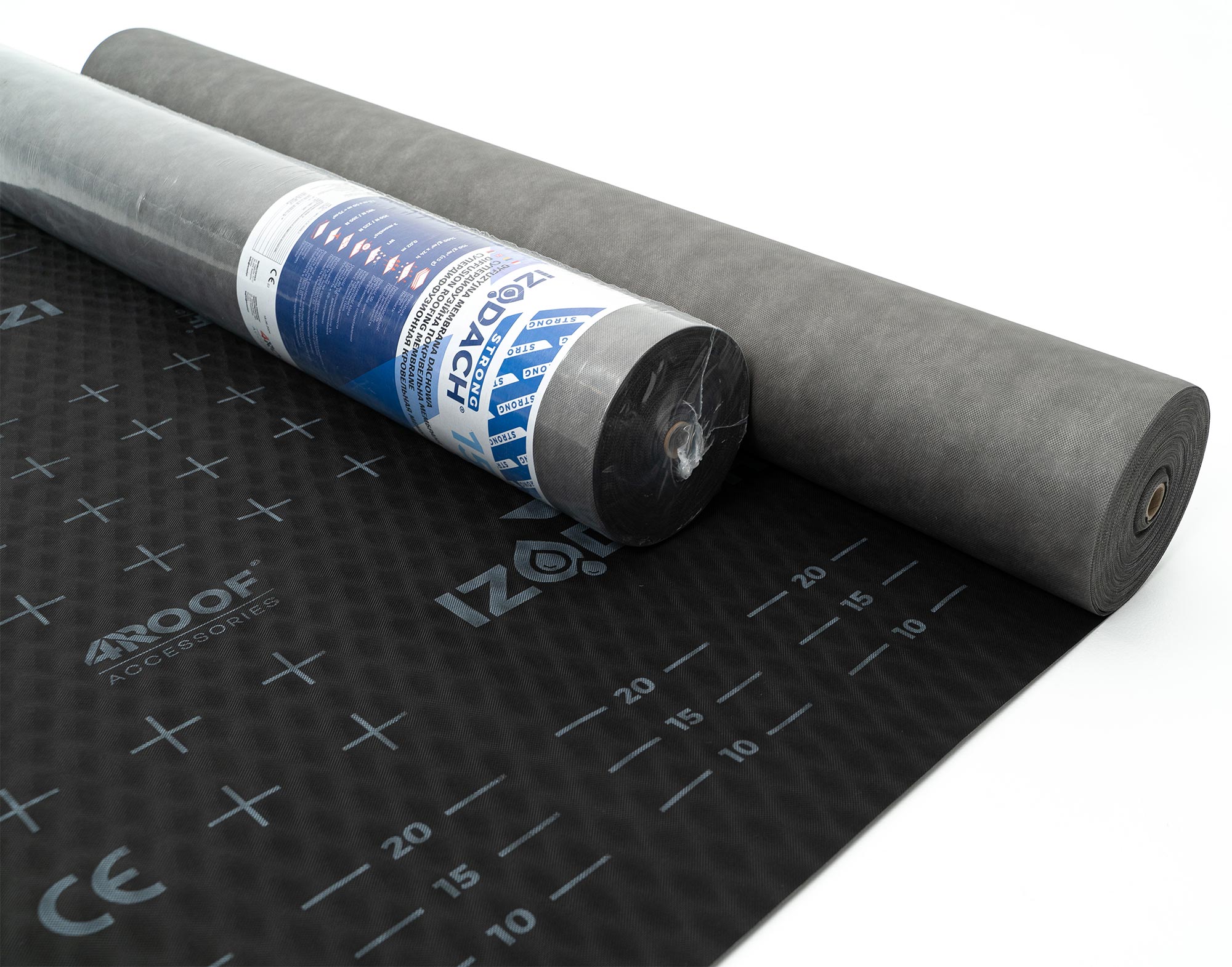 4ROOF Izodach STRONG (Изодах Стронг) 150 гр/м² гидроизоляционная ветрозащитная 3-слойная диффузионная мембрана 75м2